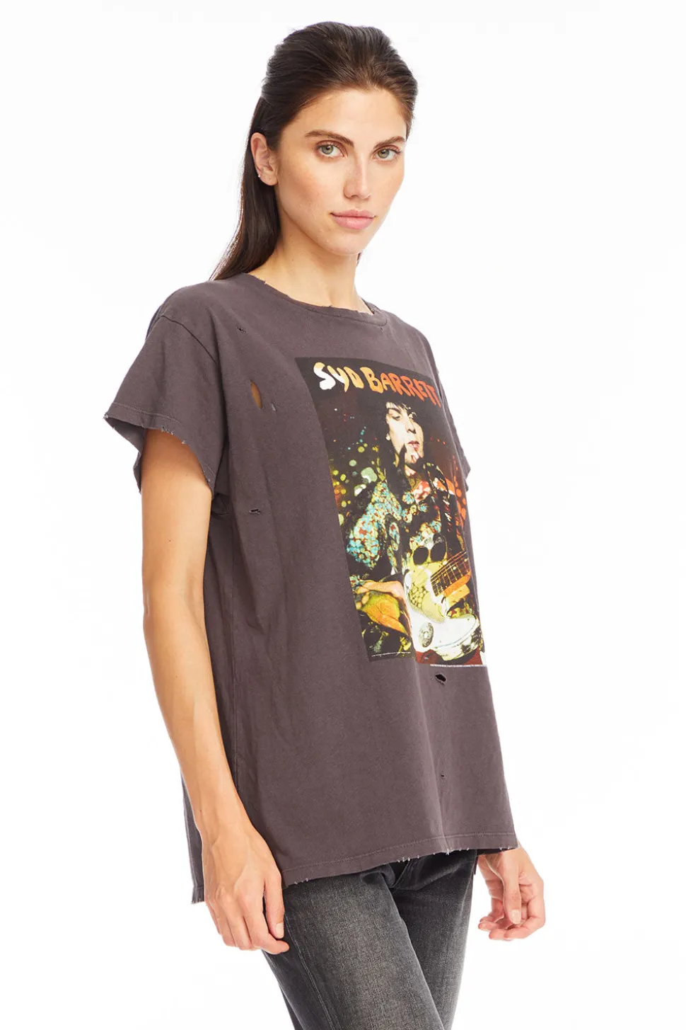Chaser Brand Syd Barrett - "Syd Psychedelic" Distressed Crew Neck Shop