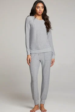 Chaser Brand Tessa Heather Grey Jogger Sale