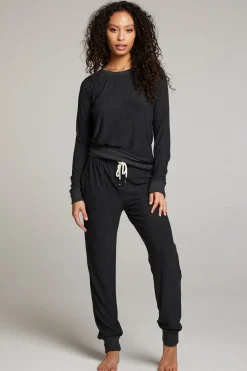 Chaser Brand Tessa Black Jogger Discount
