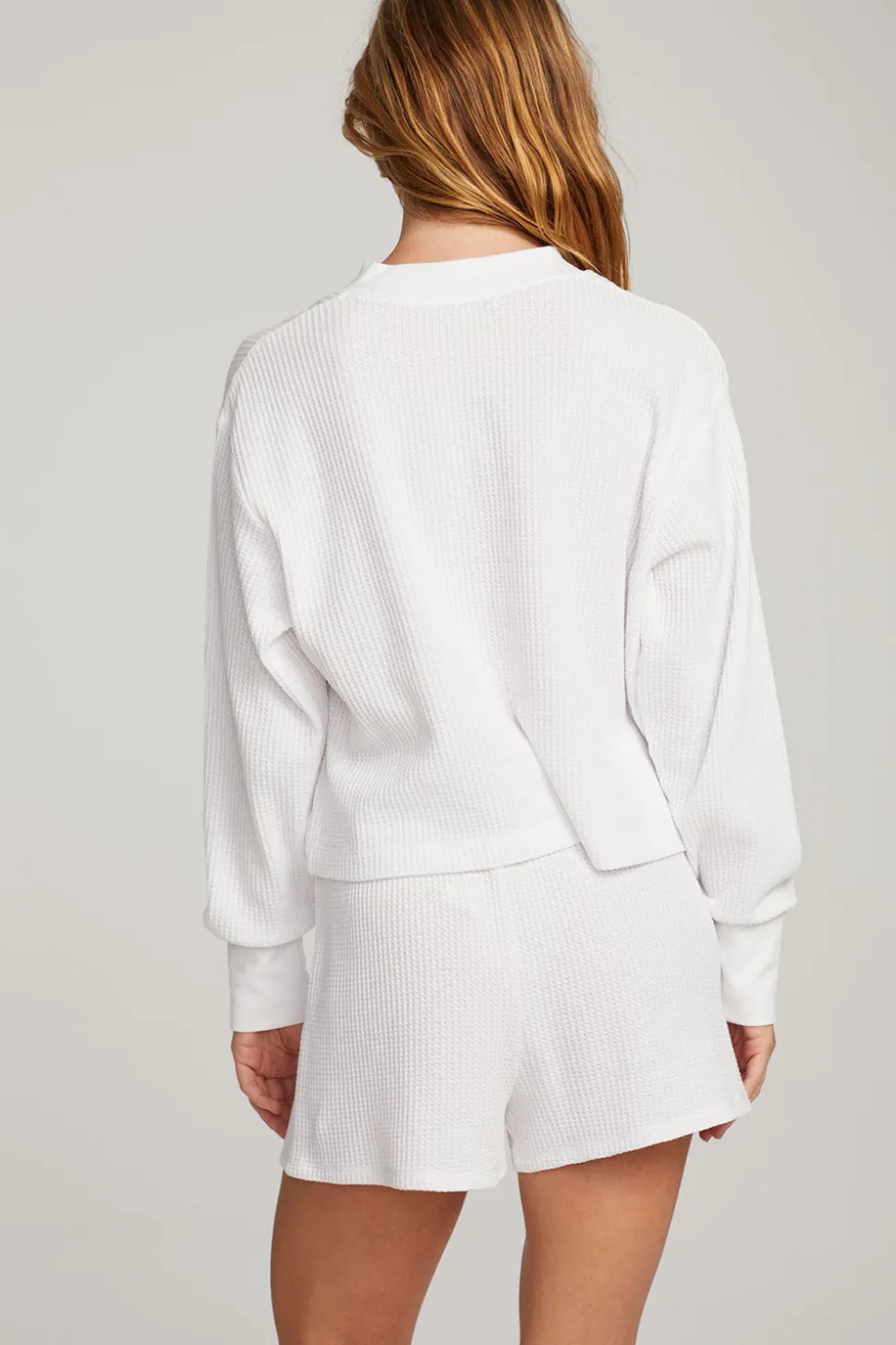 Chaser Brand Thayne White Long Sleeve Cheap