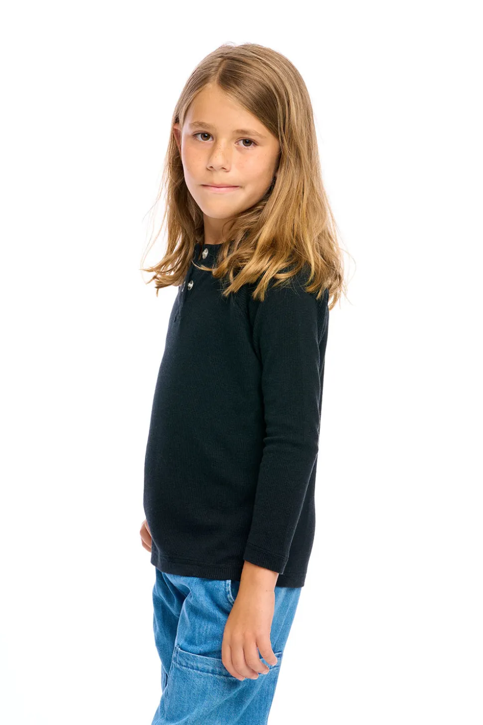 Chaser Brand Thermal Long Sleeve Raglan Henley Shop