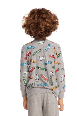 Chaser Brand Traffic Jam Boys Long Sleeve Pullover New
