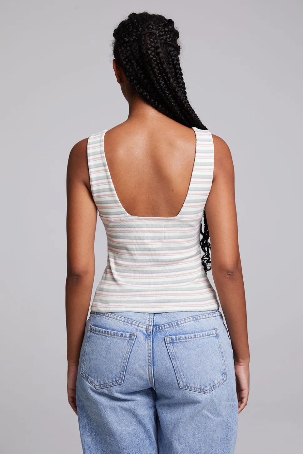 Chaser Brand Tramonti Como Stripe Tank Top Clearance