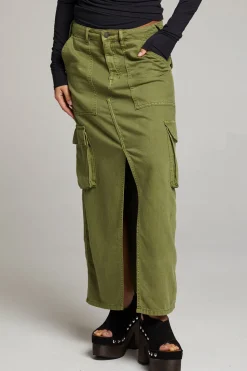 Chaser Brand Tri Sphagnum Maxi Skirt New