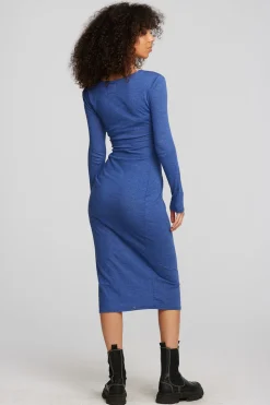 Chaser Brand Triblend Corset Wrap Midi Dress Flash Sale