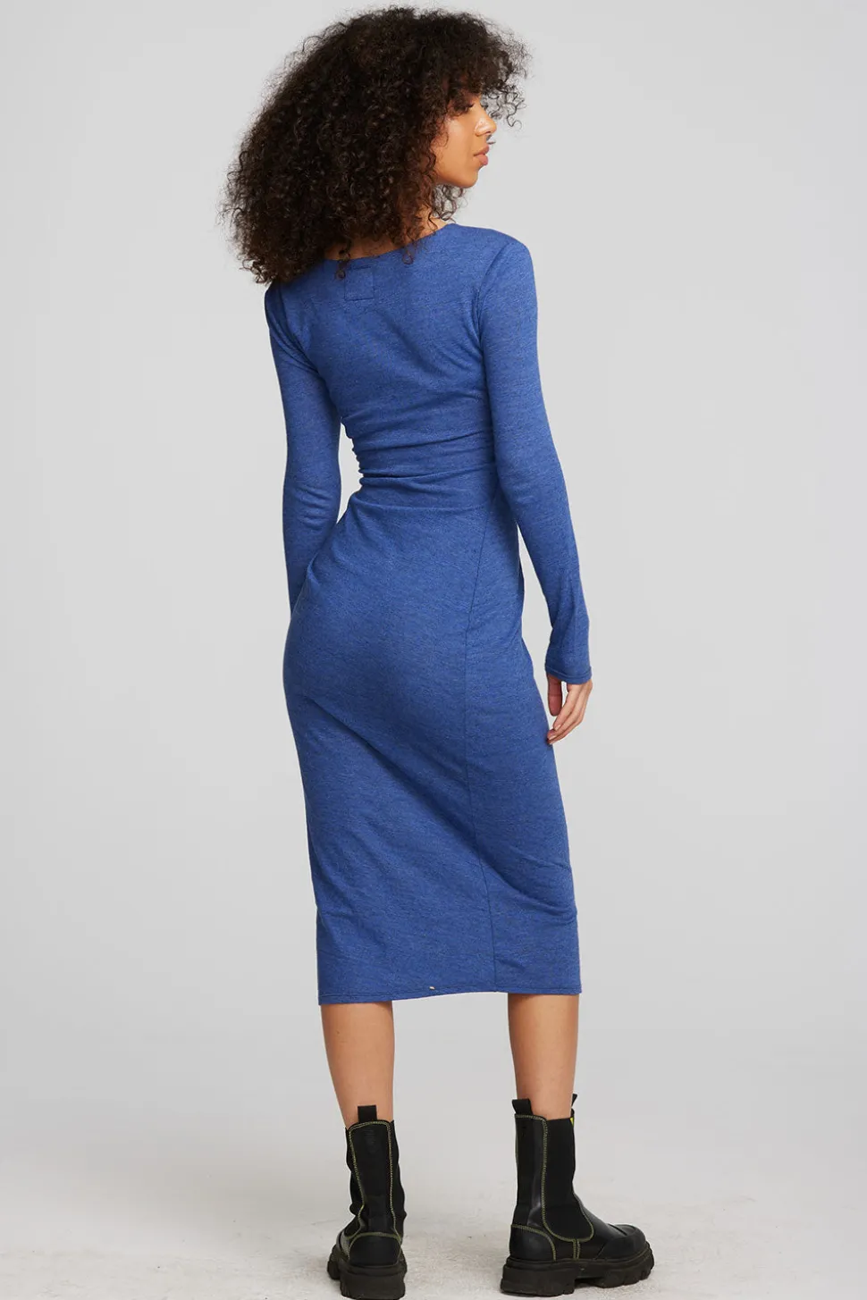 Chaser Brand Triblend Corset Wrap Midi Dress Flash Sale