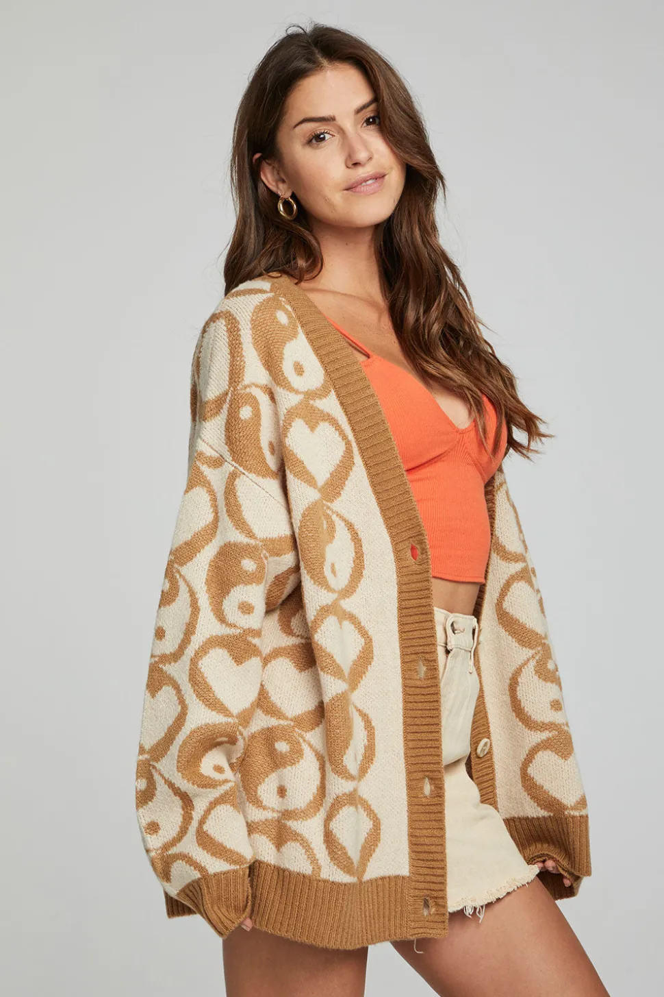 Chaser Brand Vibe Cardigan - Latte Shop
