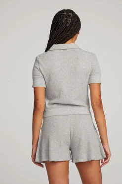 Chaser Brand Victoria Grey Marl Pullover Outlet