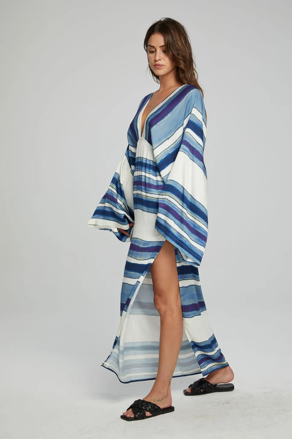Chaser Brand Waverly Maxi Dress - Pacific Stripe Flash Sale