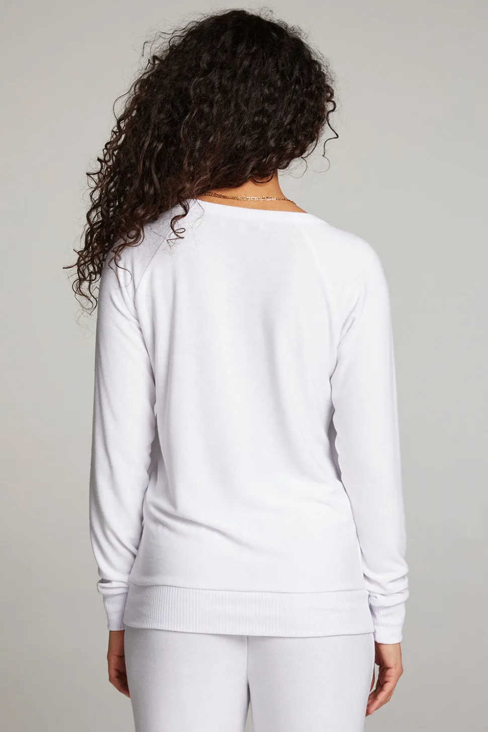 Chaser Brand White Long Sleeve Raglan Pullover Cheap
