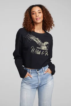 Chaser Brand Wild & Free Eagle Pullover Sale