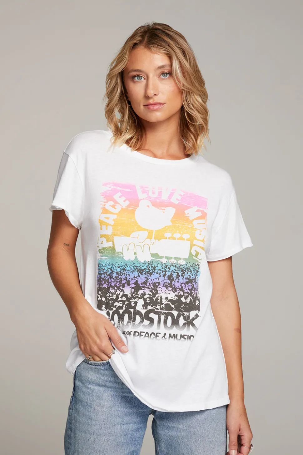 Chaser Brand Woodstock Peace Love Music Tee Best
