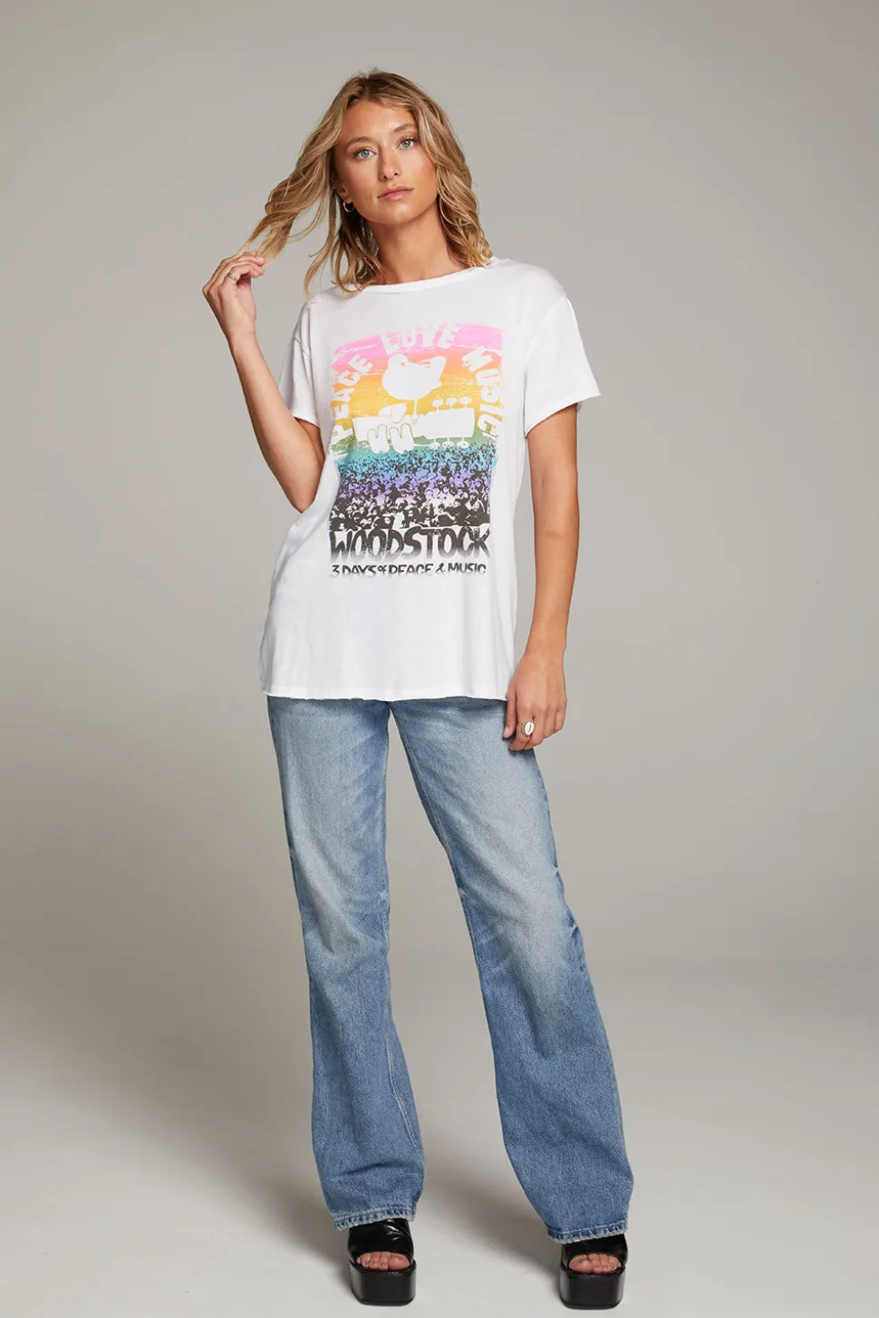 Chaser Brand Woodstock Peace Love Music Tee Best