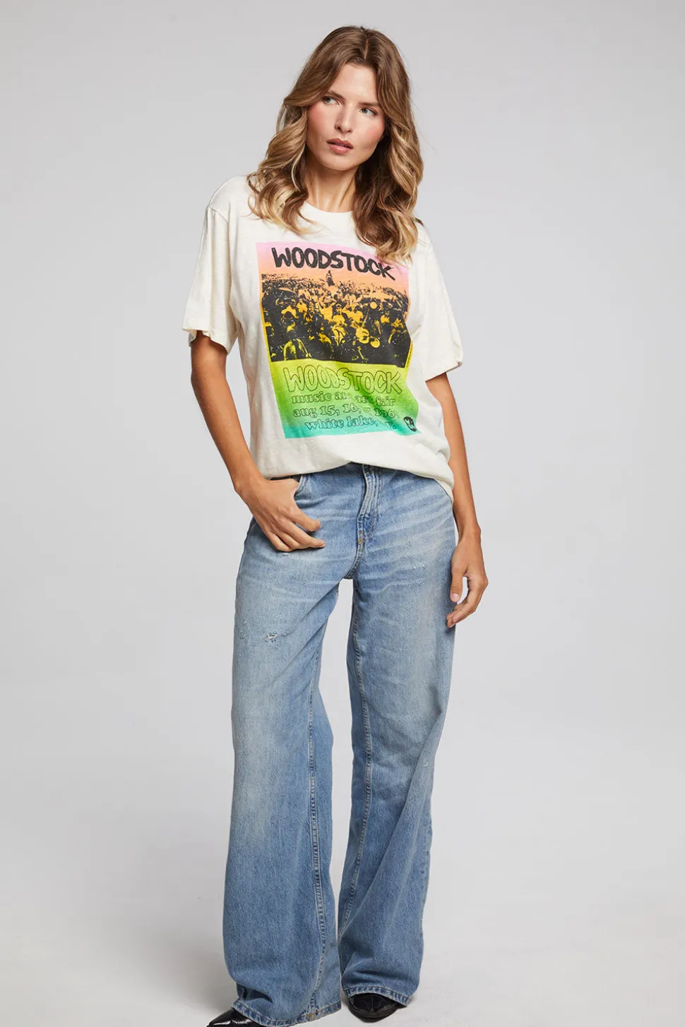 Chaser Brand Woodstock Rainbow Poster Tee Outlet