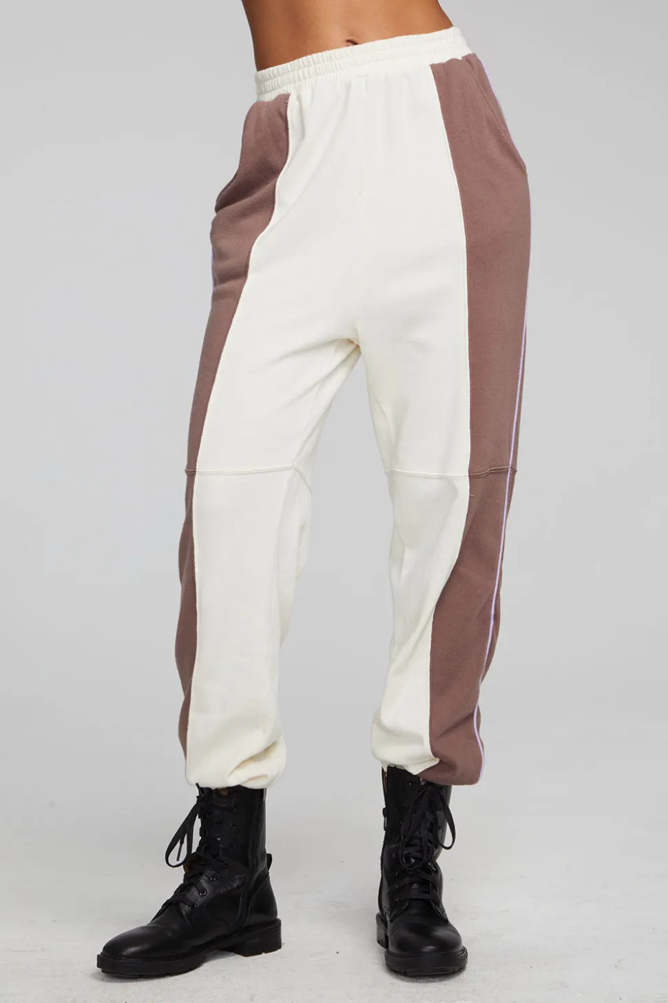 Chaser Brand Yale Deep Taupe And Almond Jogger Cheap