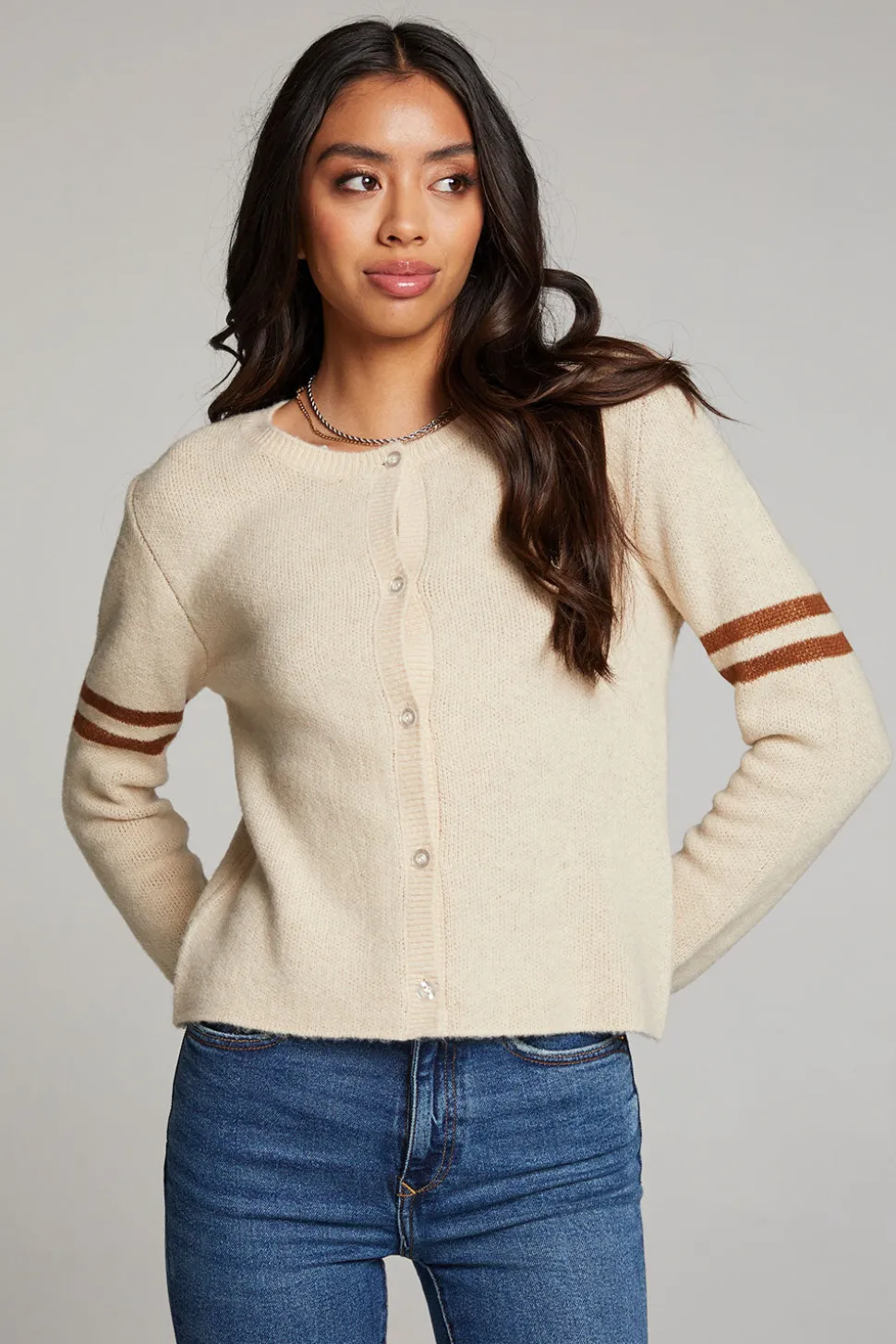 Chaser Brand Yin Yang Heart Cardigan New