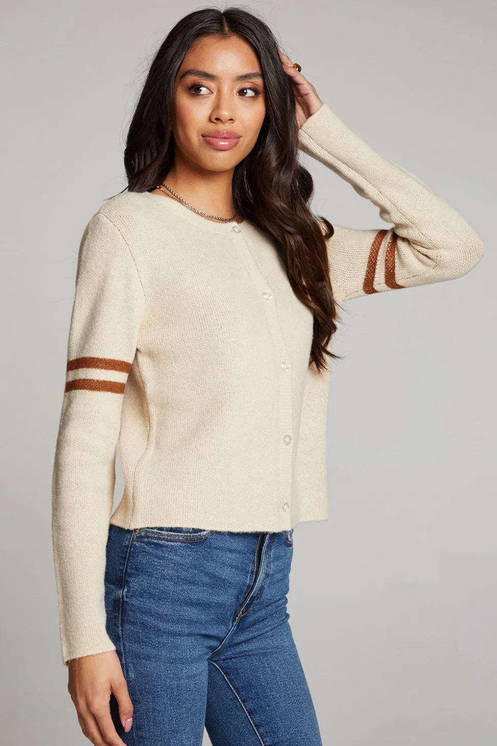 Chaser Brand Yin Yang Heart Cardigan New