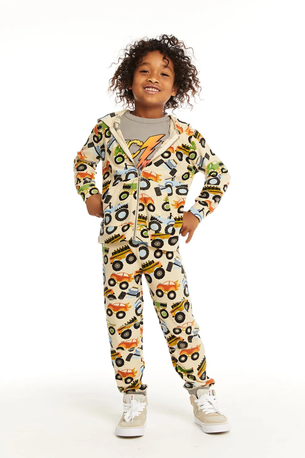 Chaser Brand Zip Up Monster Truck Hoodiee Cheap