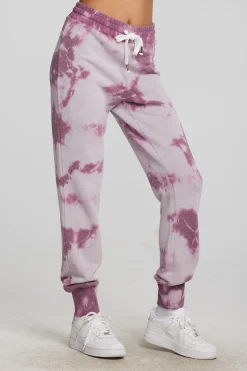 Chaser Brand Zuma Cotton Terry Joggers With Rib And Shoestring Tie Sale