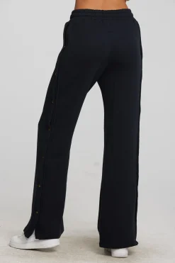 Chaser Brand Zuma Cotton Terry Wide Leg Joggers With Button Side Seam Outlet