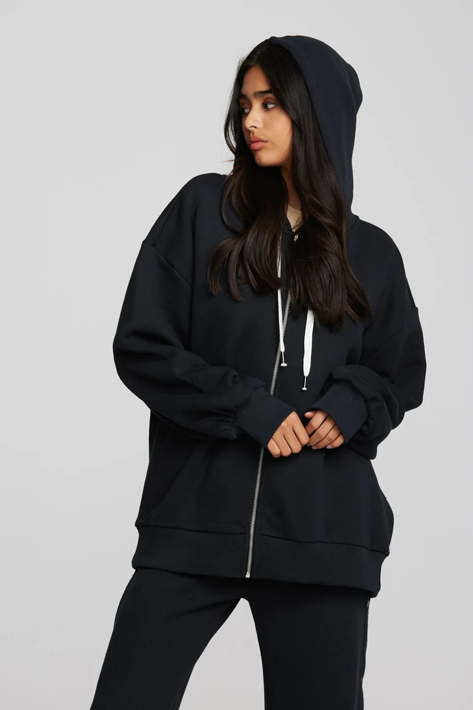 Chaser Brand Zuma Cotton Terry Zip Up Hoodie Flash Sale