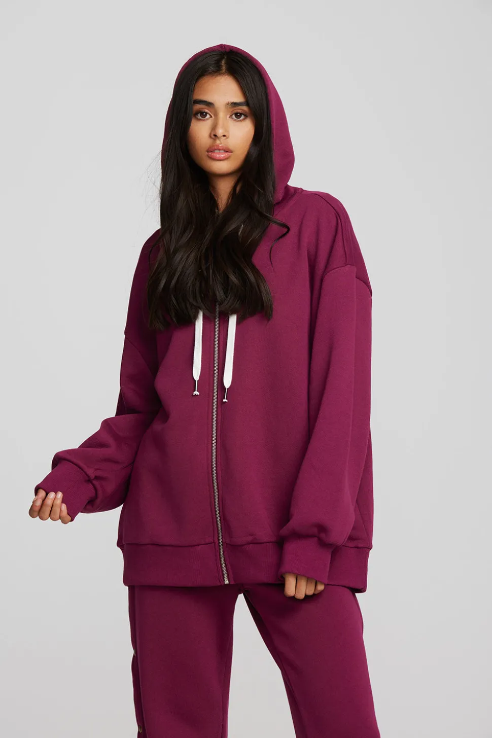 Chaser Brand Zuma Cotton Terry Zip Up Hoodie Best Sale
